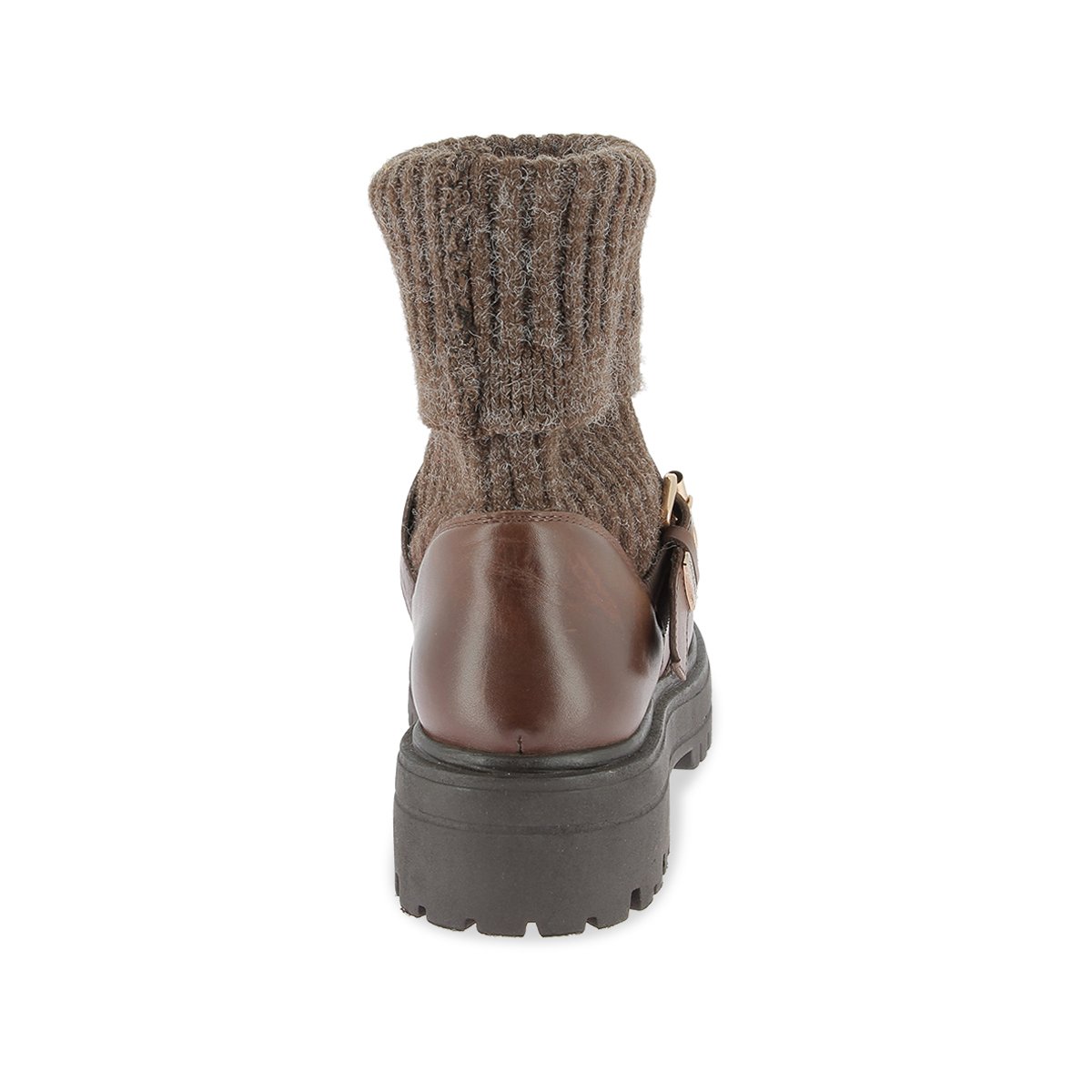 Bottines en cuir à tige chaussette ZADO chocolat, LES TROPEZIENNES PAR M.BELARBI