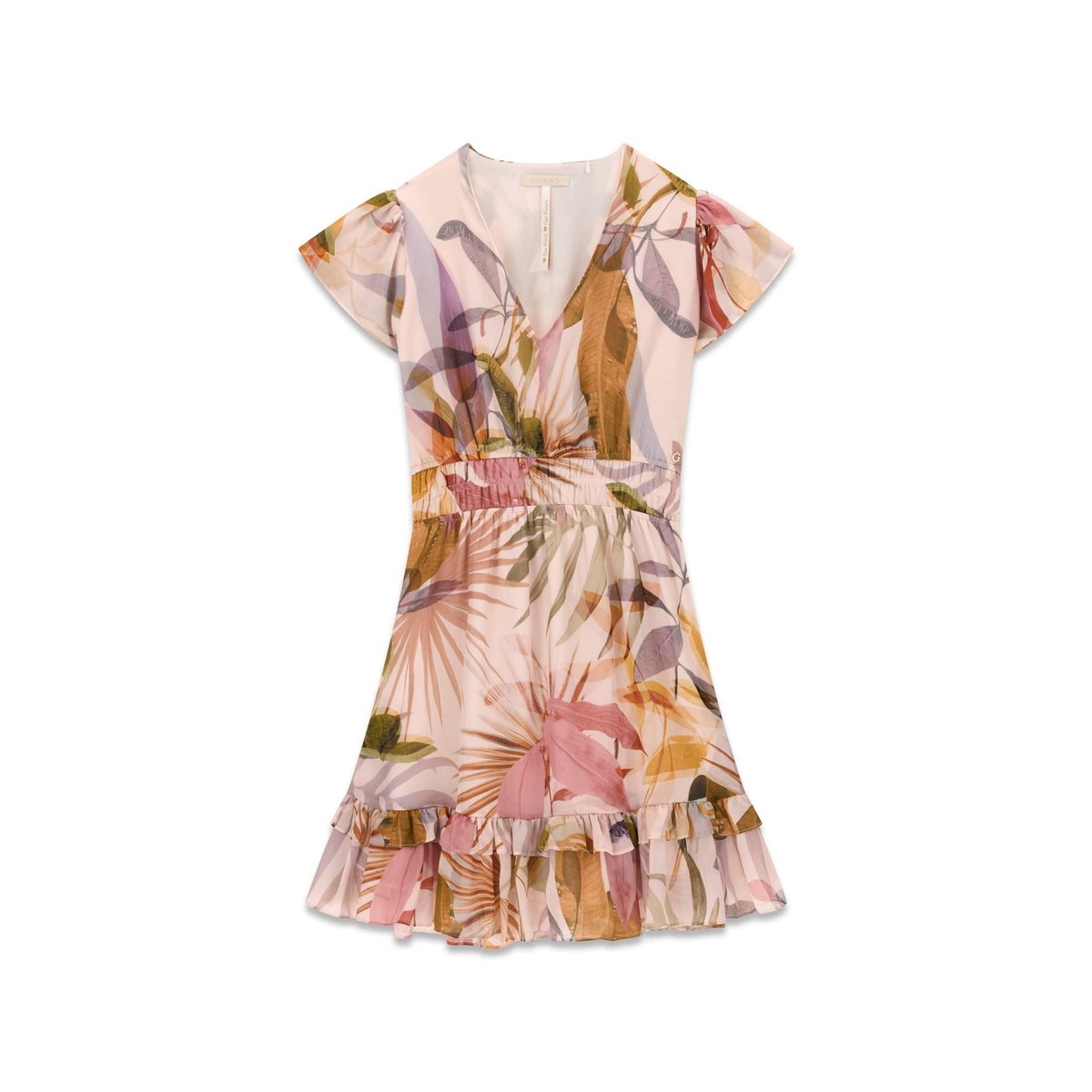 Mini Robe Imprimé Floral rose, GUESS