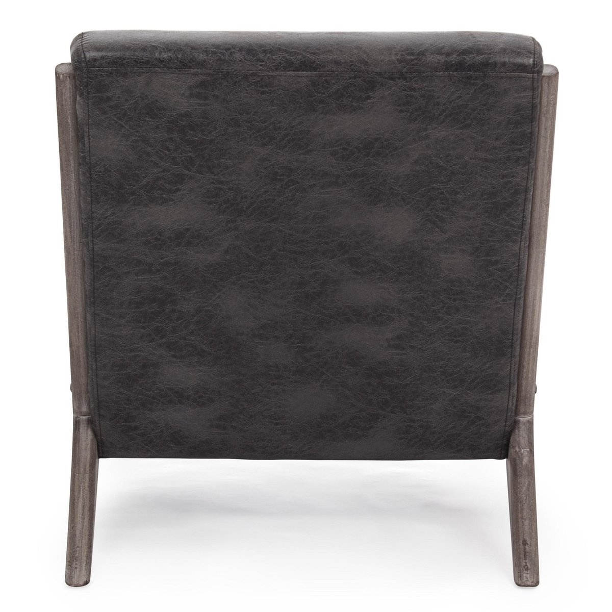 Fauteuil avec accoudoirs en lin matelassé - SEVENTIES marron, HELLIN, DEPUIS 1862