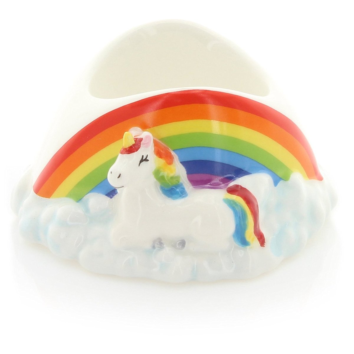 Coquetier Licorne Arc-en-ciel blanc, EDEN