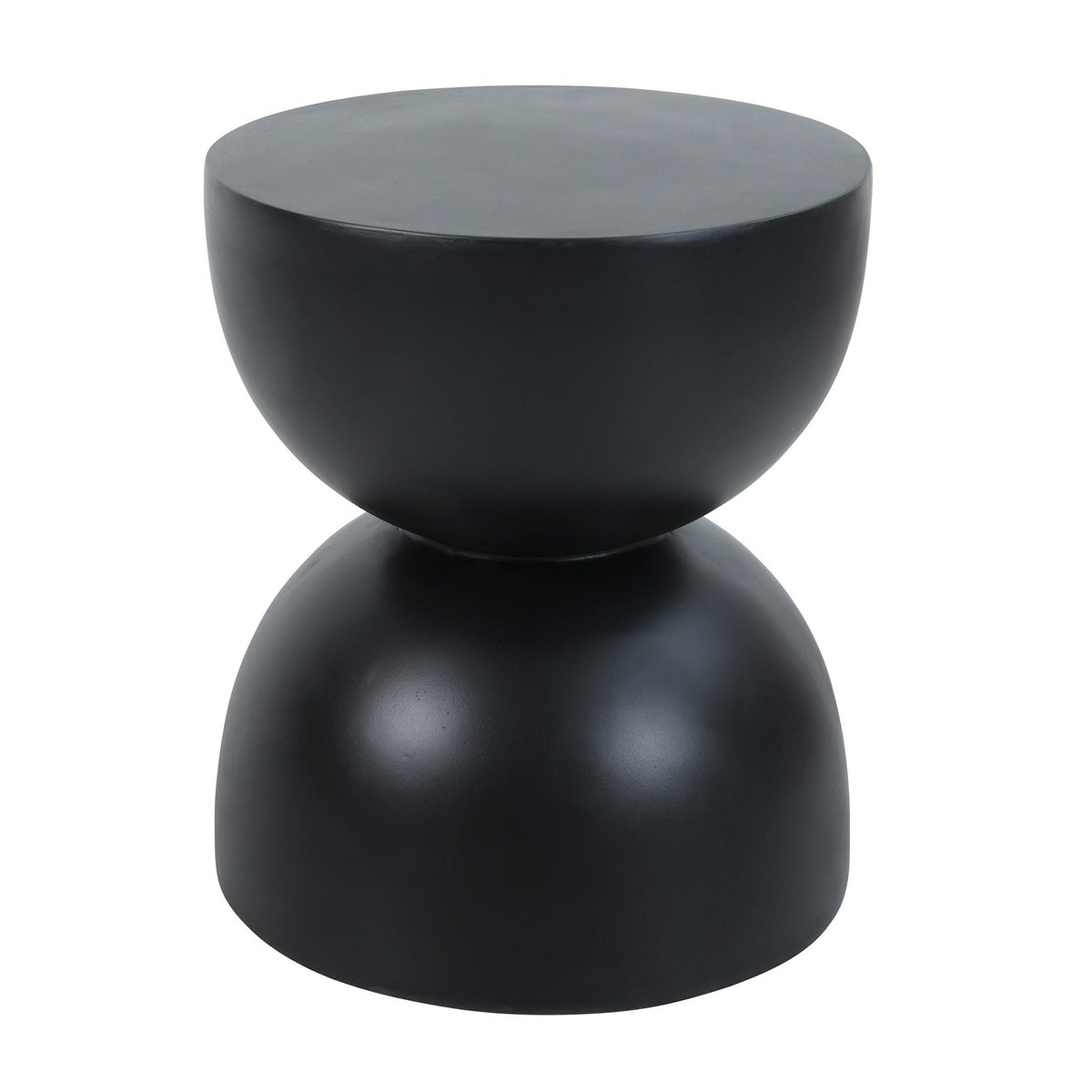 Table d'appoint bout de canapé en magnésite, intérieur extérieur, VEJEN noir, NORDLYS