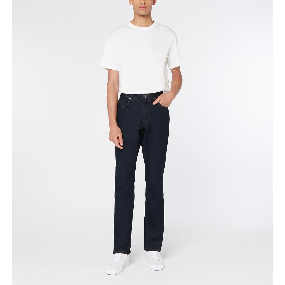 Jean droit ludenim coton bio bleu brut, GALERIES LAFAYETTE