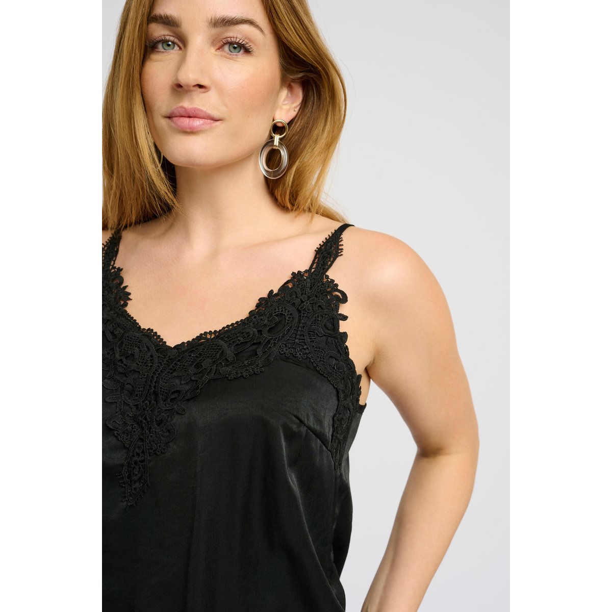 Haut en jersey sans manches noir pitch black, CREAM