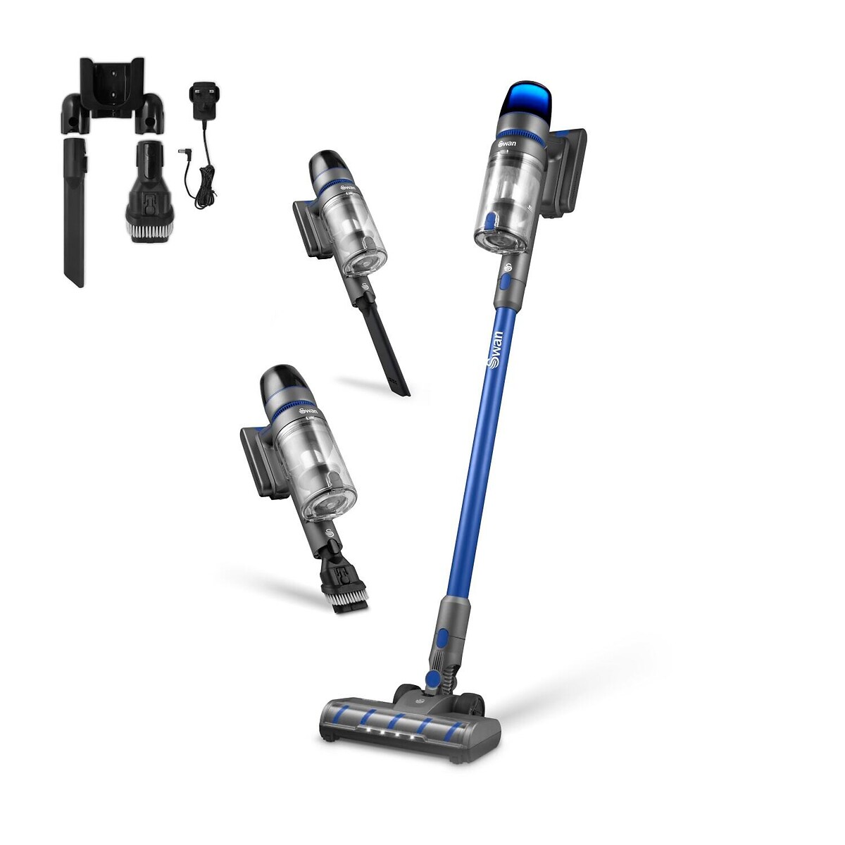 DustMaster 29.6V Anti Tangle Vacuum Cleaner - SC15825N blue, SWAN