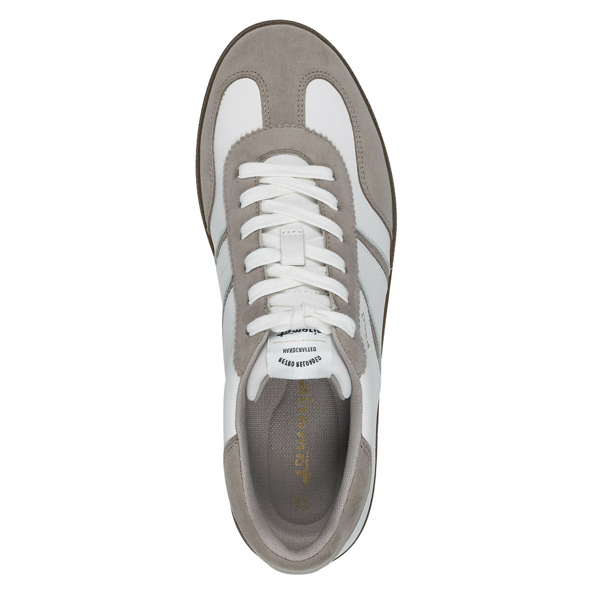 Baskets en cuir blanc, TAMARIS