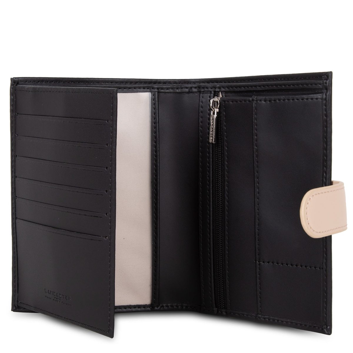 Portefeuille SMOOTH noir - nude clair - nude foncé, LANCASTER