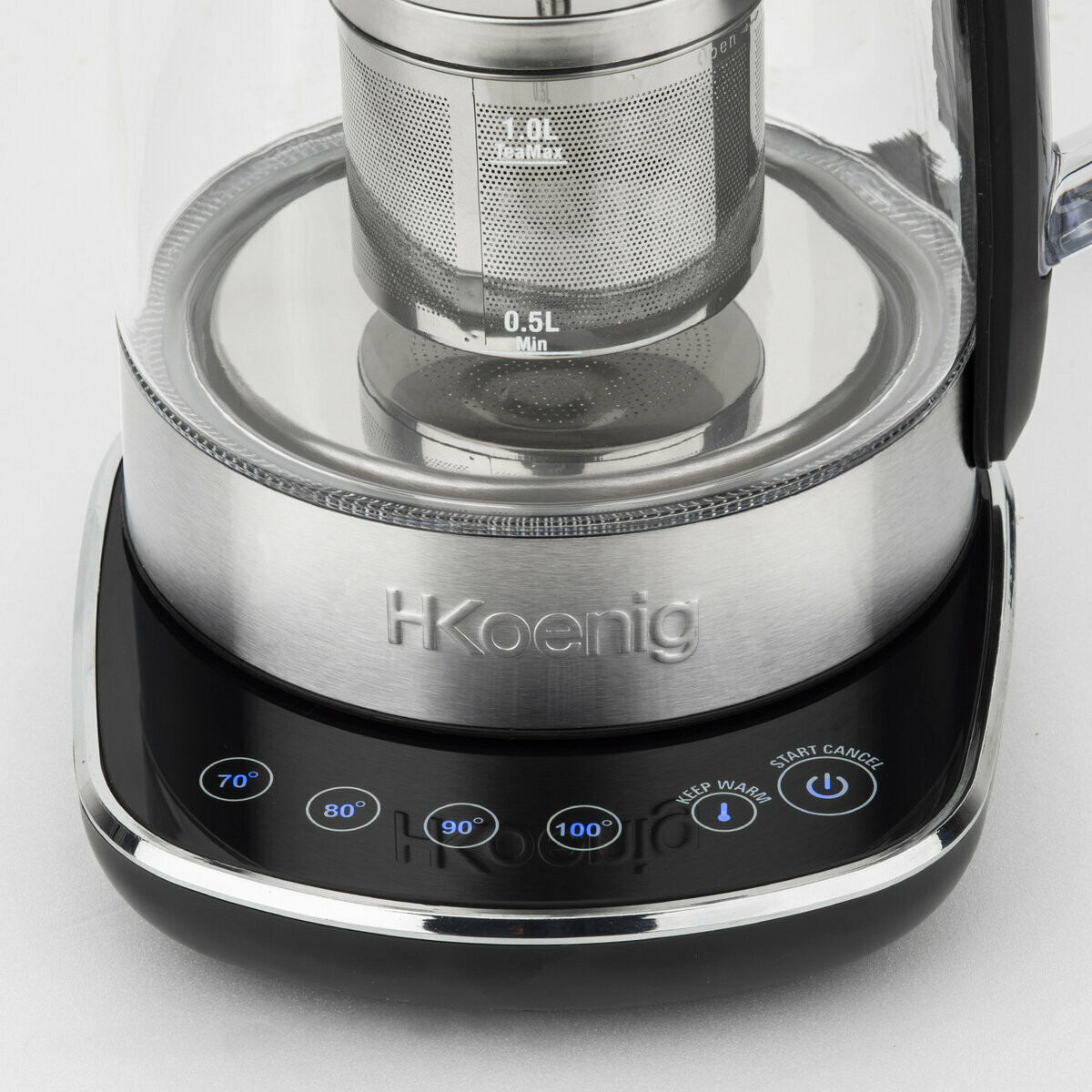 presse agrumes et bouilloire infuseur a the 1,5l agr80 + ti600 inox, H.KOENIG