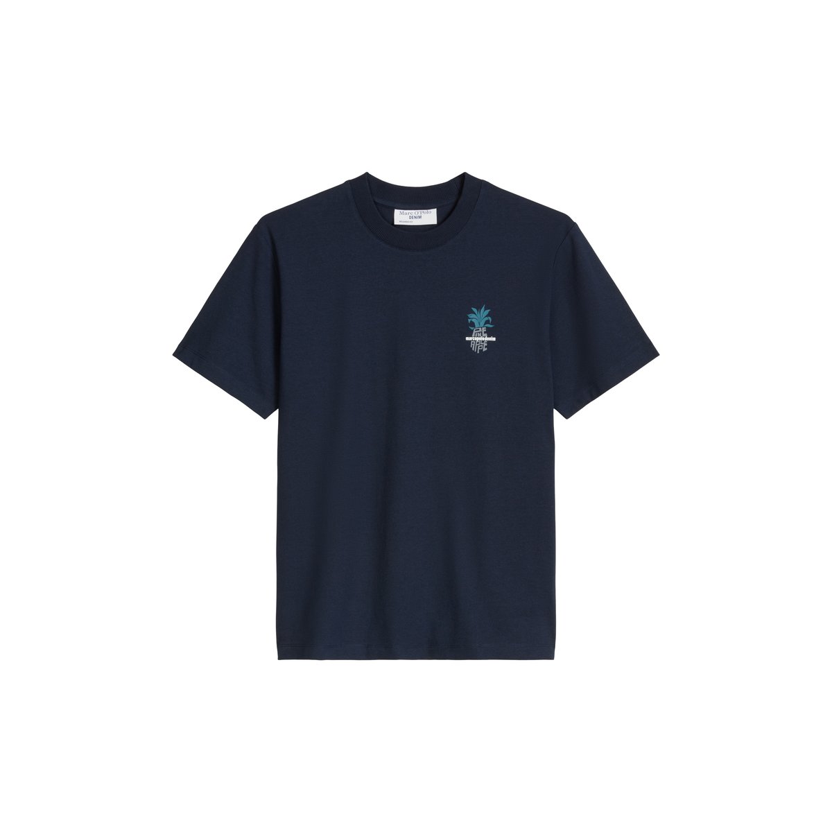 T-shirt DfC relaxed en pur coton bio bleu foncé, MARC O’POLO DENIM