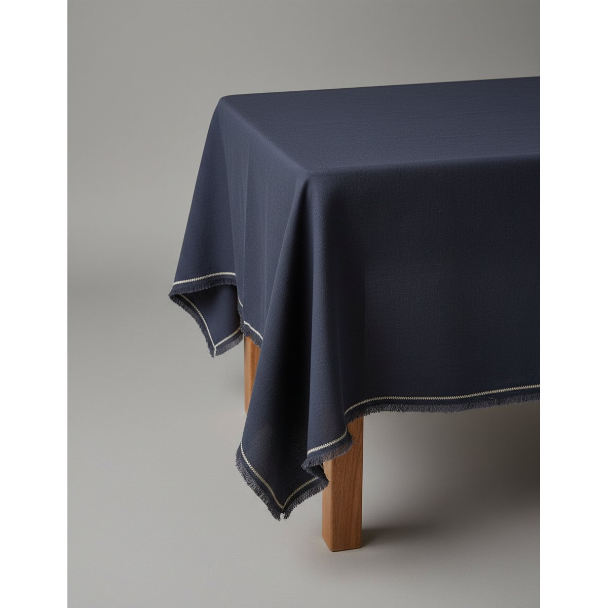 Nappe en lin TUSCANY bleu marine, BAZAR BIZAR