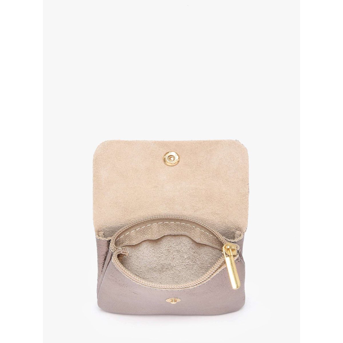 Porte-monnaie Nine cuir bronzo, MILANO
