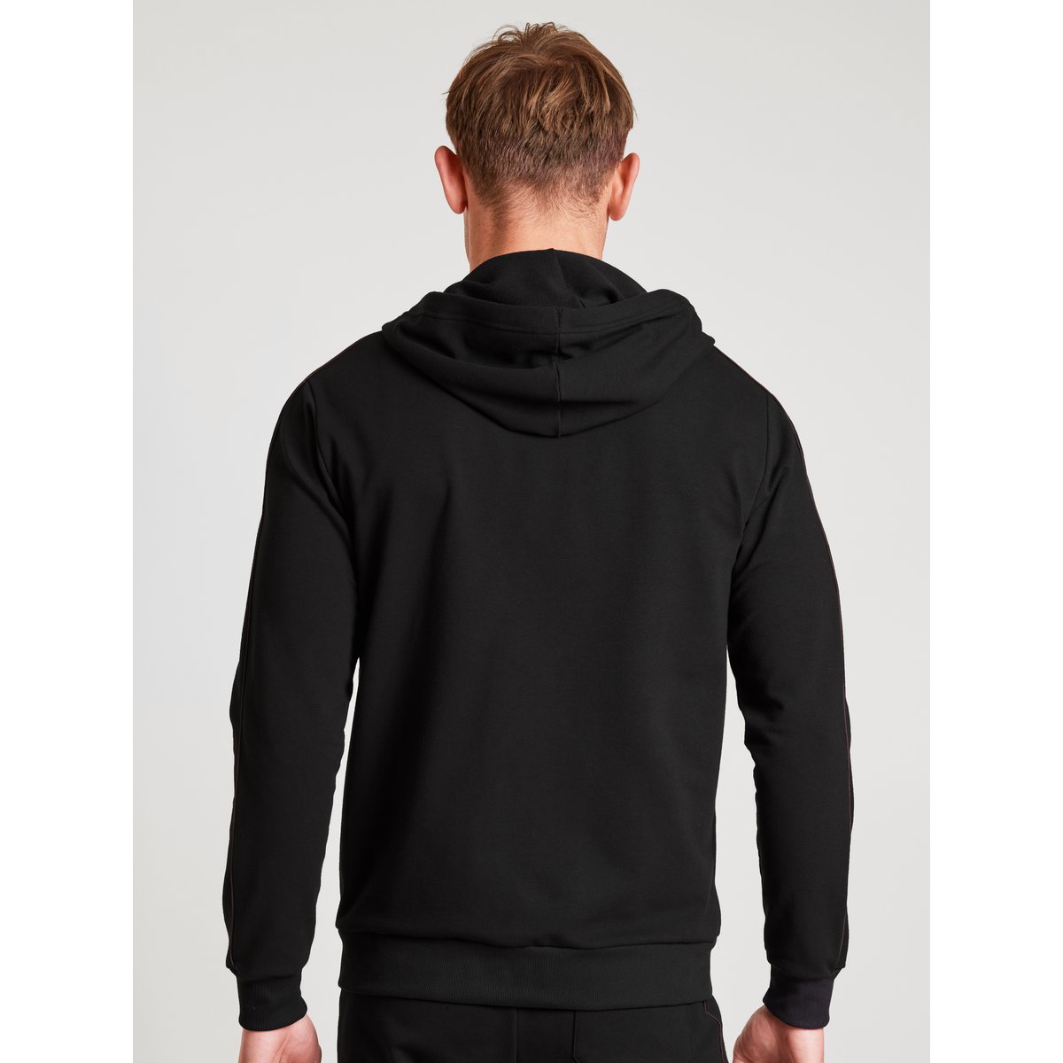 Veste manches longues Coton REMIX BASIC LOUNGE noir, CALIDA