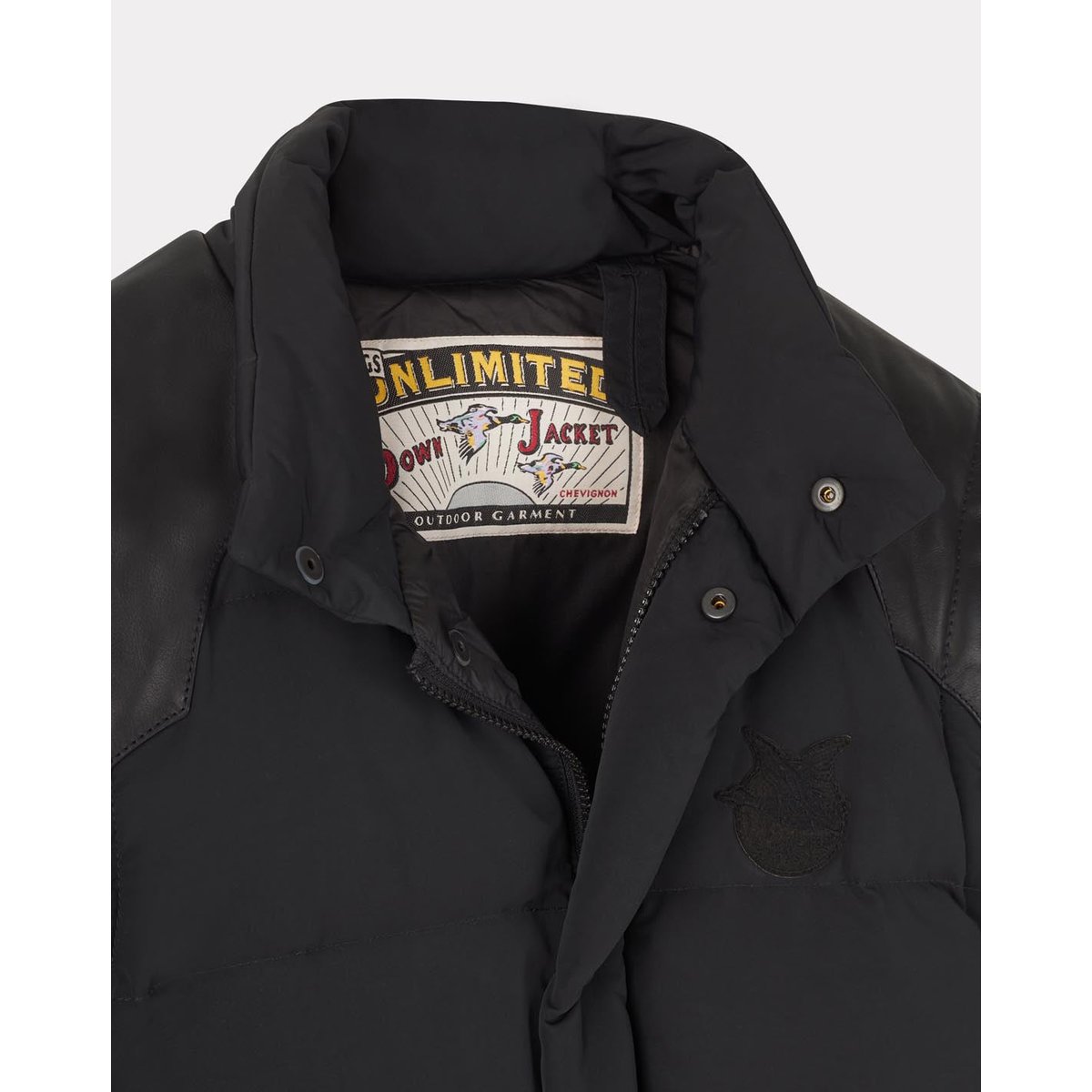 Doudoune uni col montant K TOGS noir, CHEVIGNON