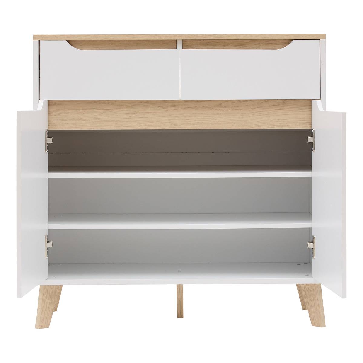 Meuble d'entrée rectangulaire LUMA blanc, 5FIVE SIMPLY SMART