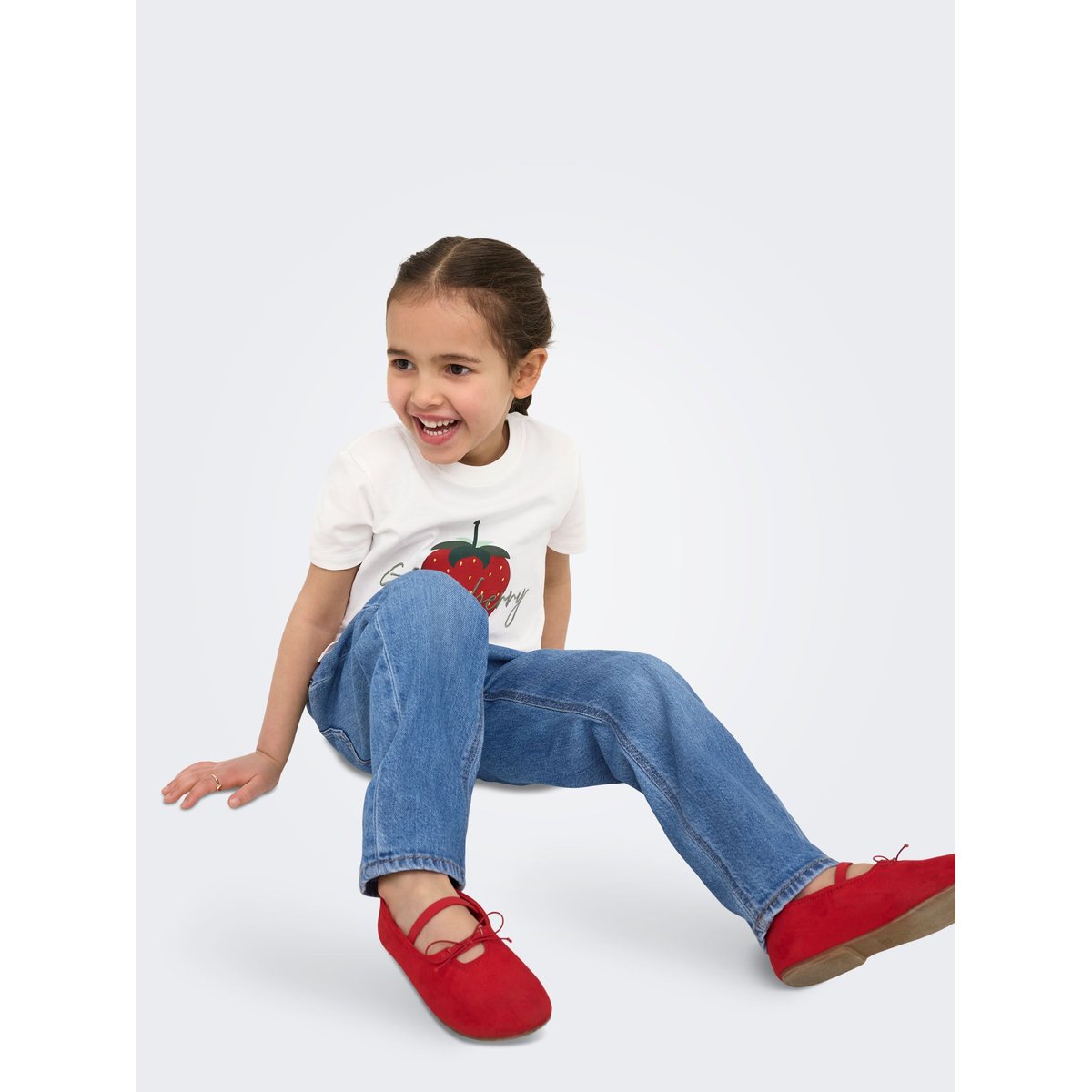 Jean Coupe Droite medium blue denim, KIDS ONLY
