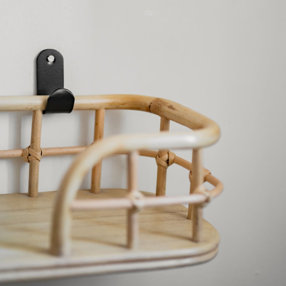 Etagère rotin naturel et métal - JAVA rotin blanchi, SAUDARA COLLECTIONS