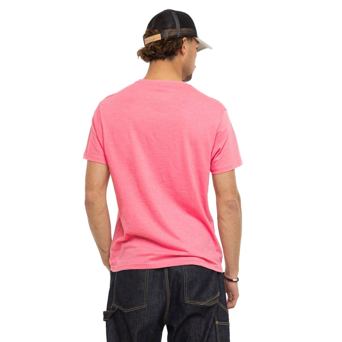 Tee shirt coton BRAD rose/noir, VON DUTCH
