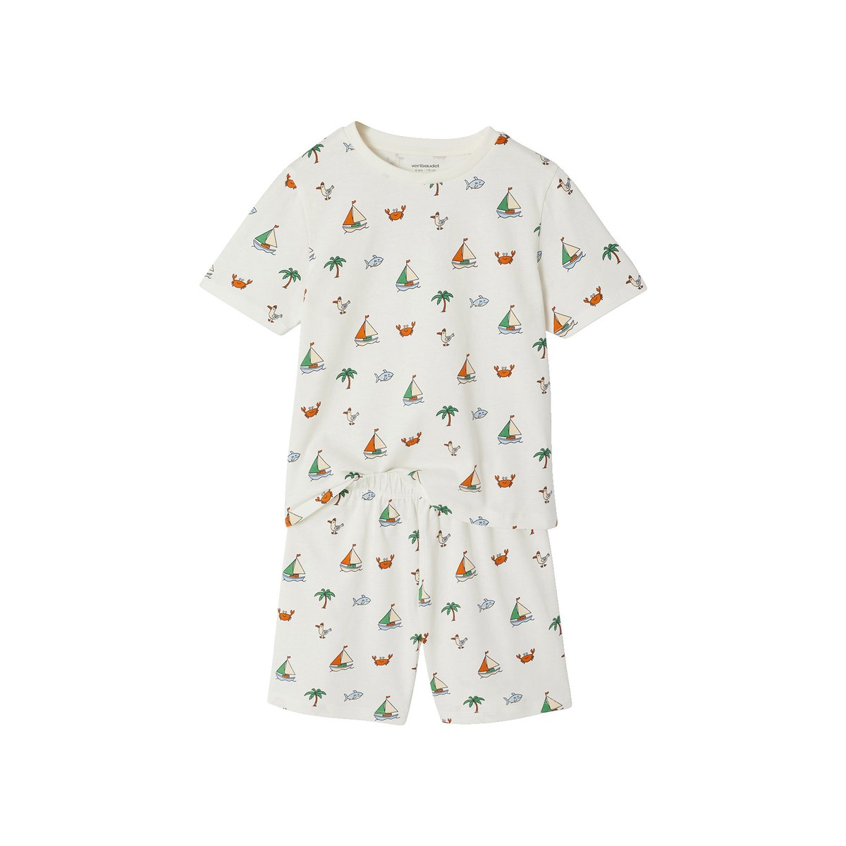 Lot 2 pyjashorts écru, VERTBAUDET
