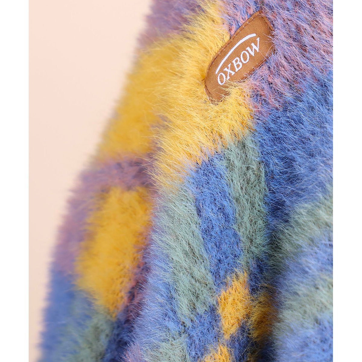 Cardigan doux oversized TILE multicolore, OXBOW