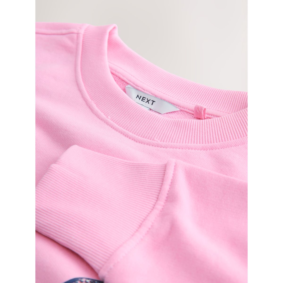 Sweat à imprimé poisson et perles rose, NEXT