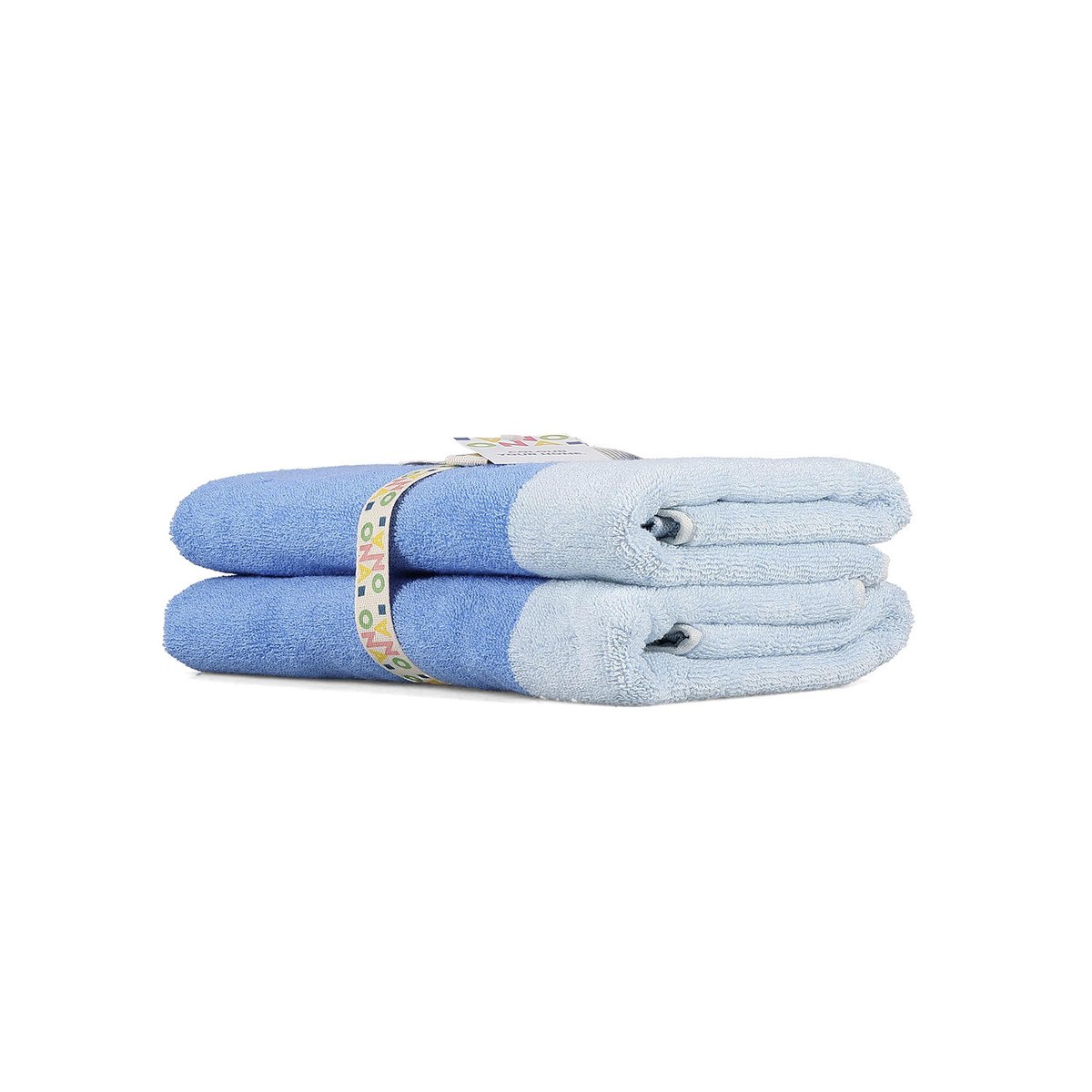 Lot de 2 Serviette De Bain PIXIE bleu, ONA