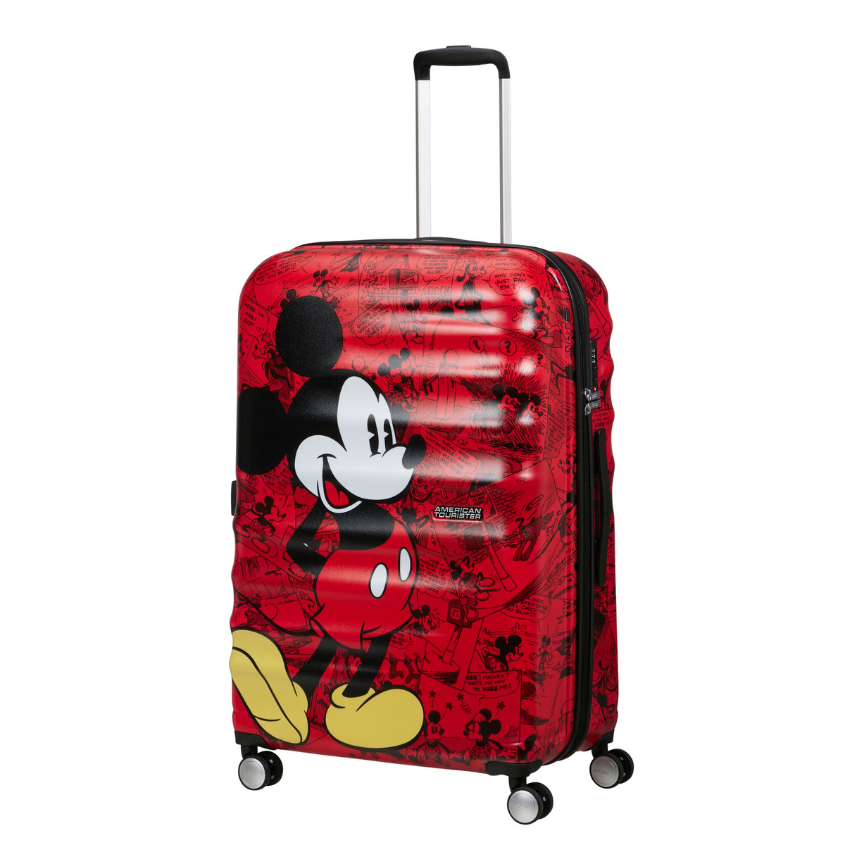 Wavebreaker disney valise 4 roues taille L mickey comics red, AMERICAN TOURISTER