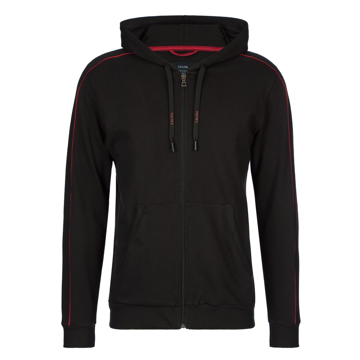 Veste manches longues Coton REMIX BASIC LOUNGE noir, CALIDA
