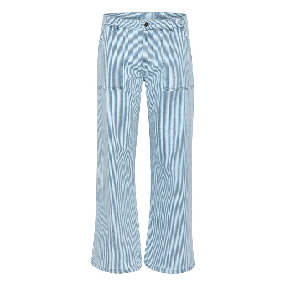 Casual pants bleu/blanc rayures, CULTURE