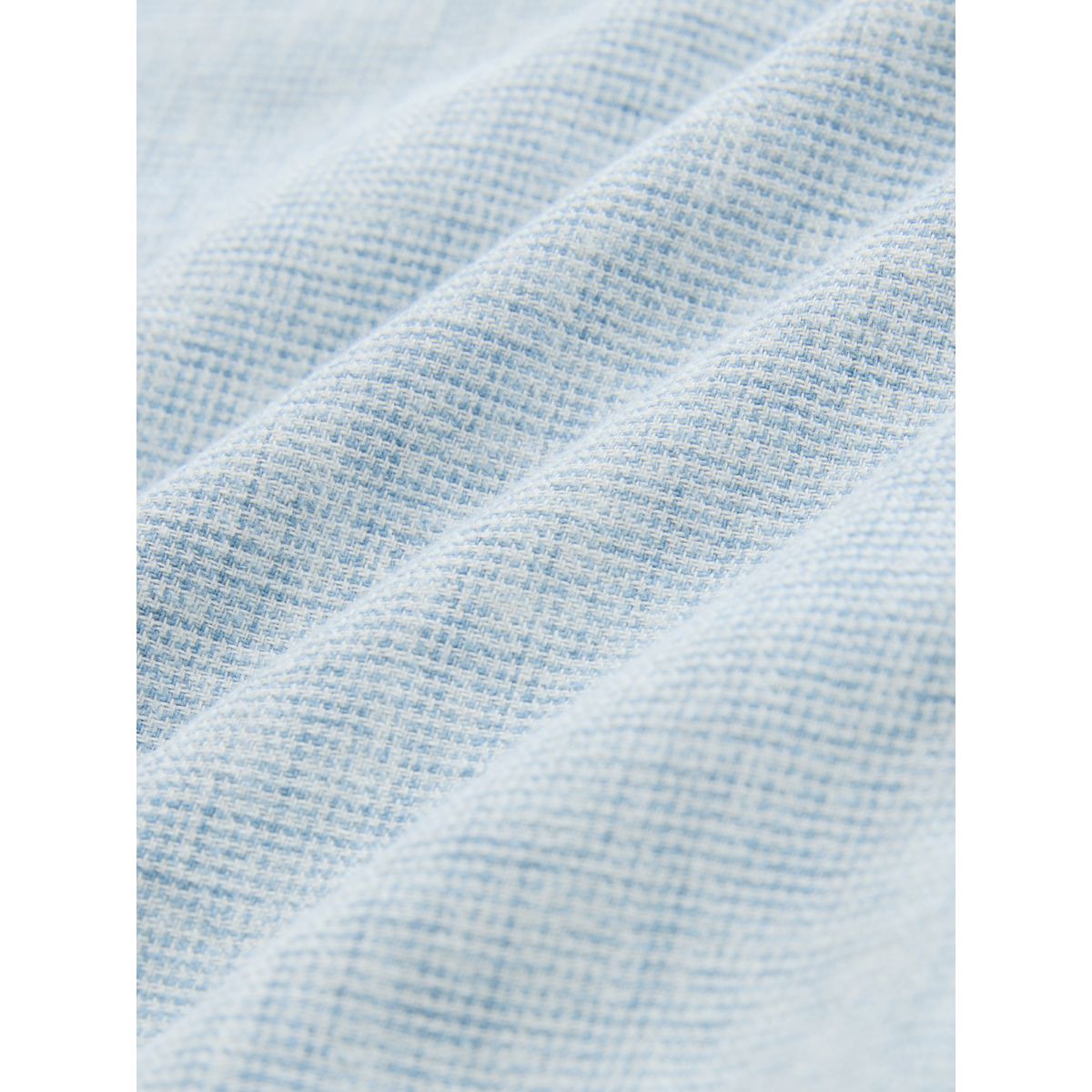 Chemise à manches courtes en lin et coton bleu, NEXT