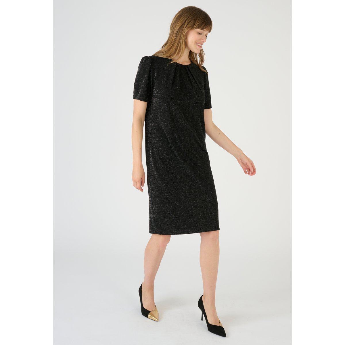 Robe en maille scintillante noir, DAMART