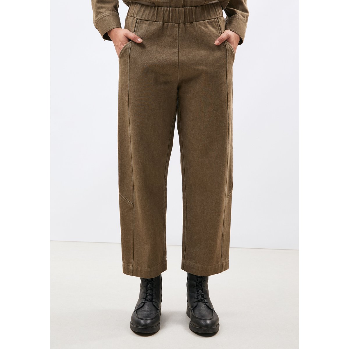 Pantalon carotte 7/8ème en denim sienne, HUMILITY