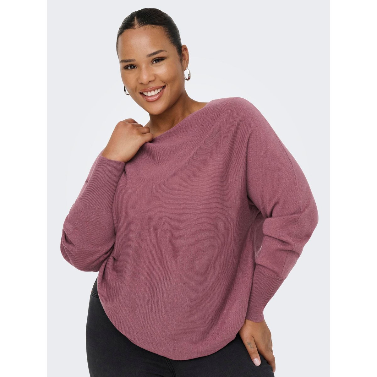 Pull En Maille rose - rose brown 1, ONLY CARMAKOMA
