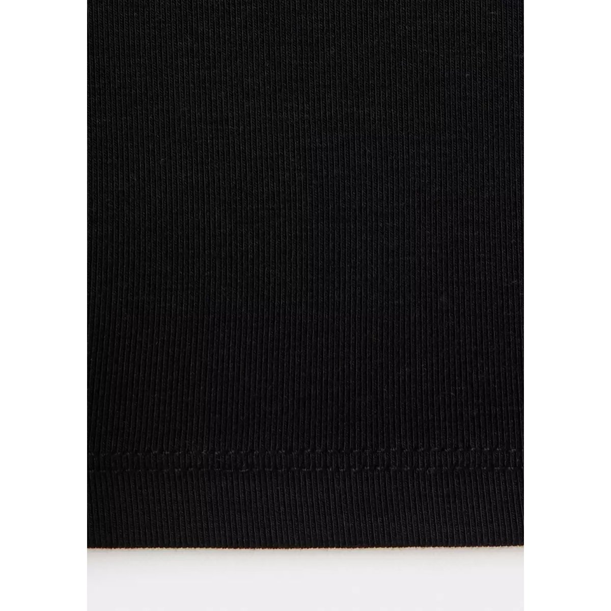 T-shirt ajusté manches longues noir, MANGO
