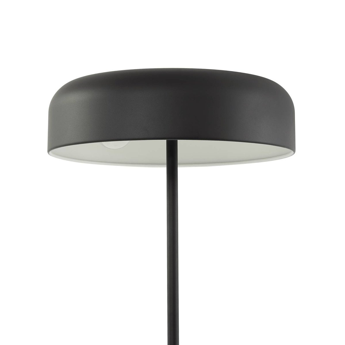 Lampadaire en métal moderne, Edion noir, LINDBY