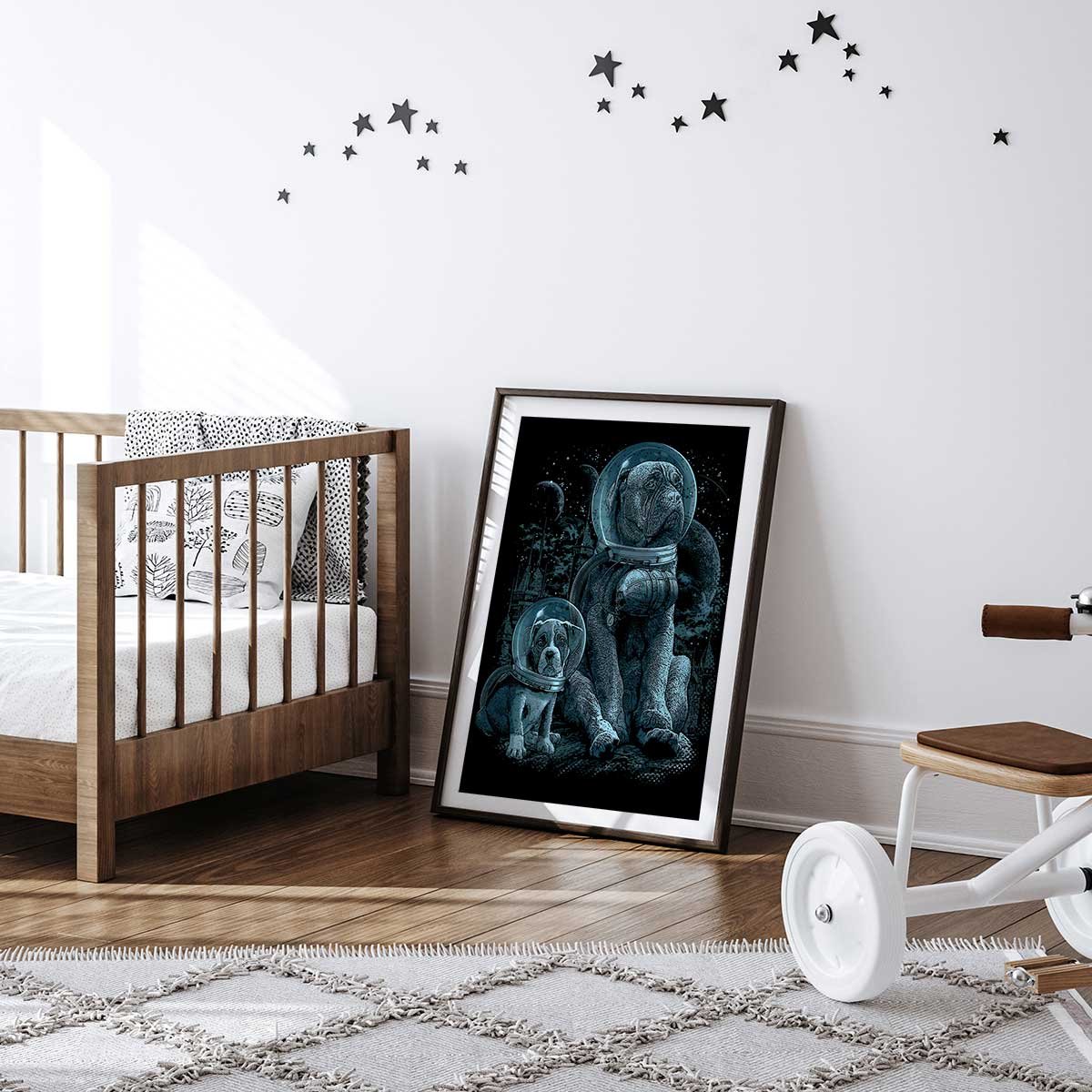 Affiche enfant la maison nous manquait affiche seule, HEXOA