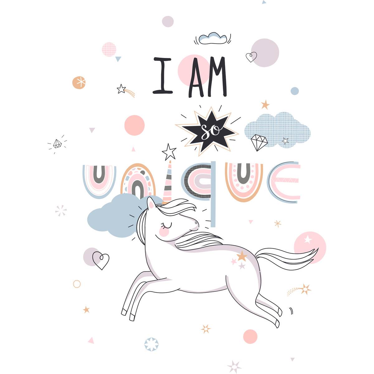 Parure de lit enfant licorne LICORNE rose, ATMOSPHERA FOR KIDS