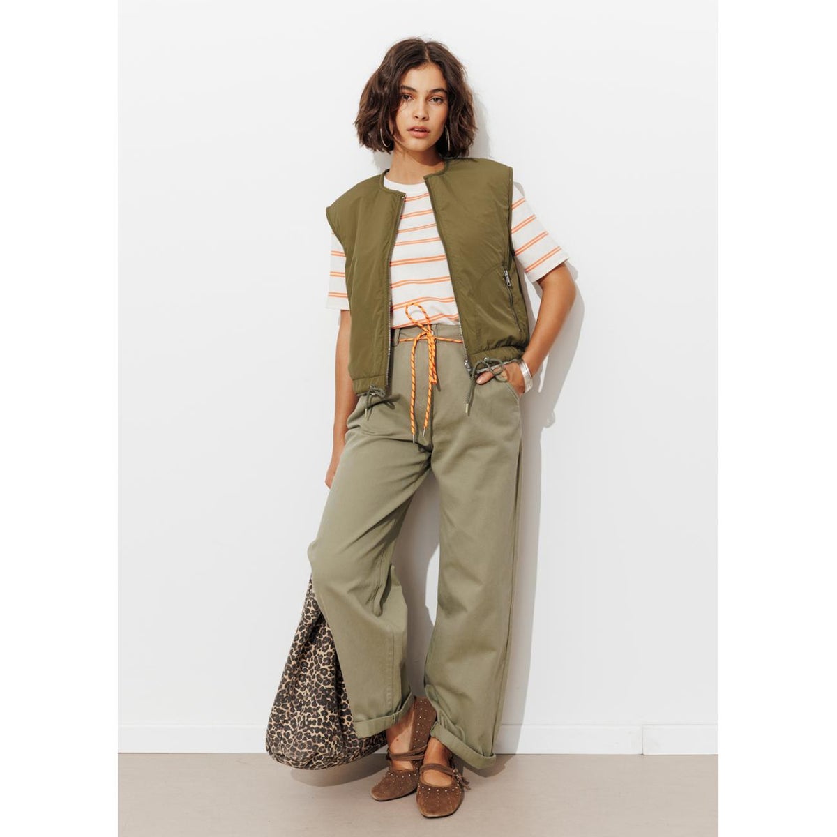 Veste sans manches kaki, PROMOD