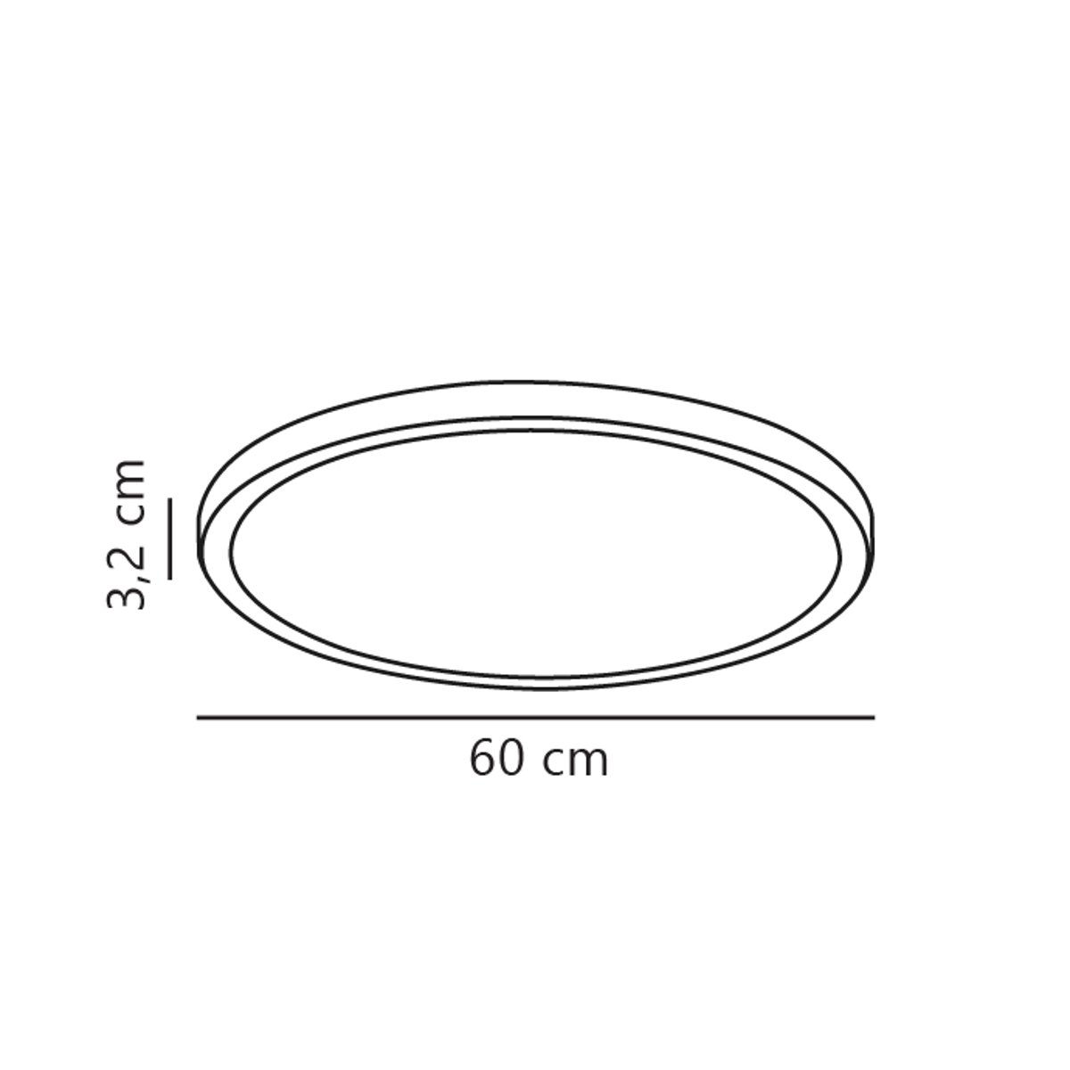 Plafonnier LED intégrée IP54 - salle de bain 2700K | Dimmable en plastique, OJA 29 feuille de bois, NORDLUX