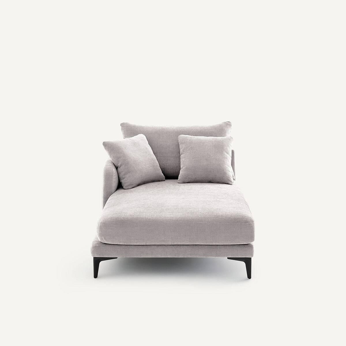 Méridienne en polyester et coton, MODERNISTE gris clair, EMMANUEL GALLINA X AM.PM