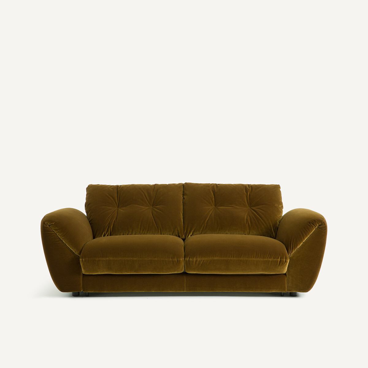 Canapé 3P convertible velours, Edgar  bronze, AM.PM