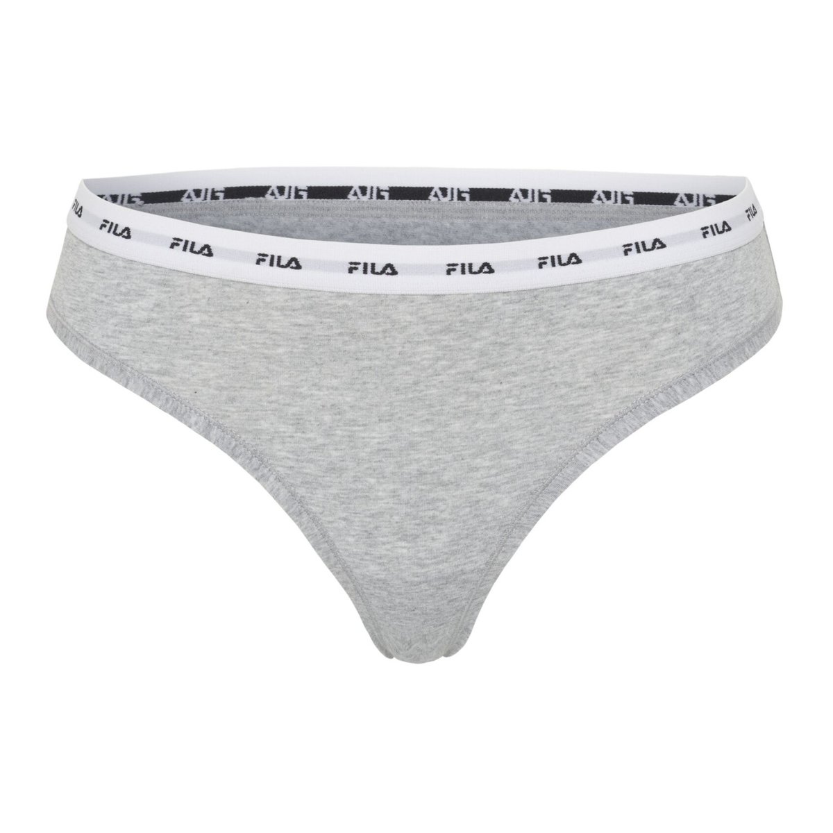 Lot De 3 String Coton noir/gris/blanc, FILA