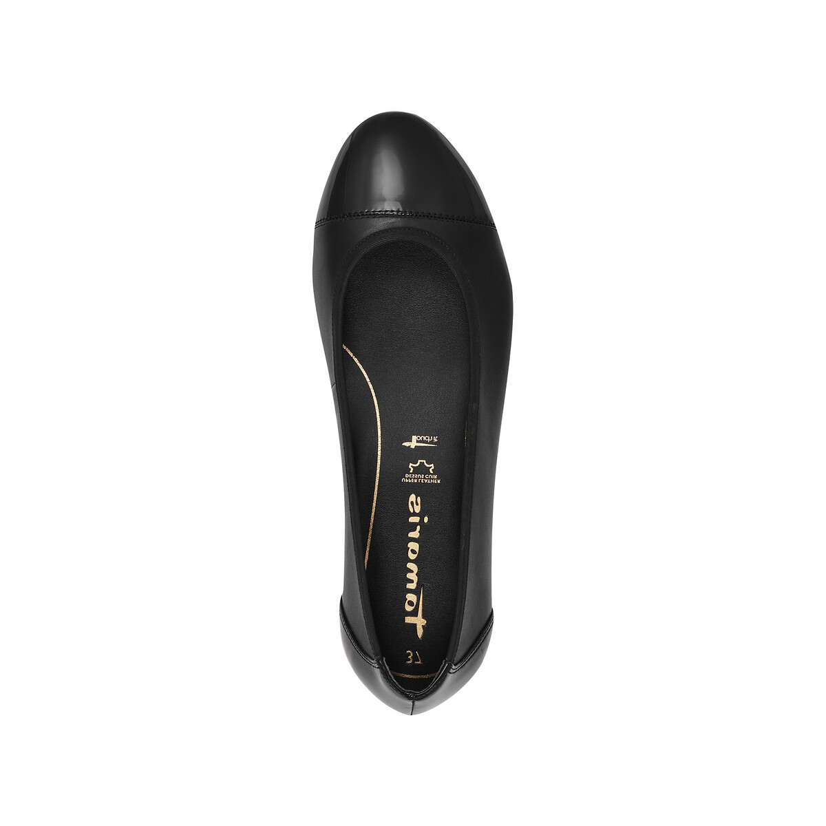 Leather Ballet Flats black, TAMARIS