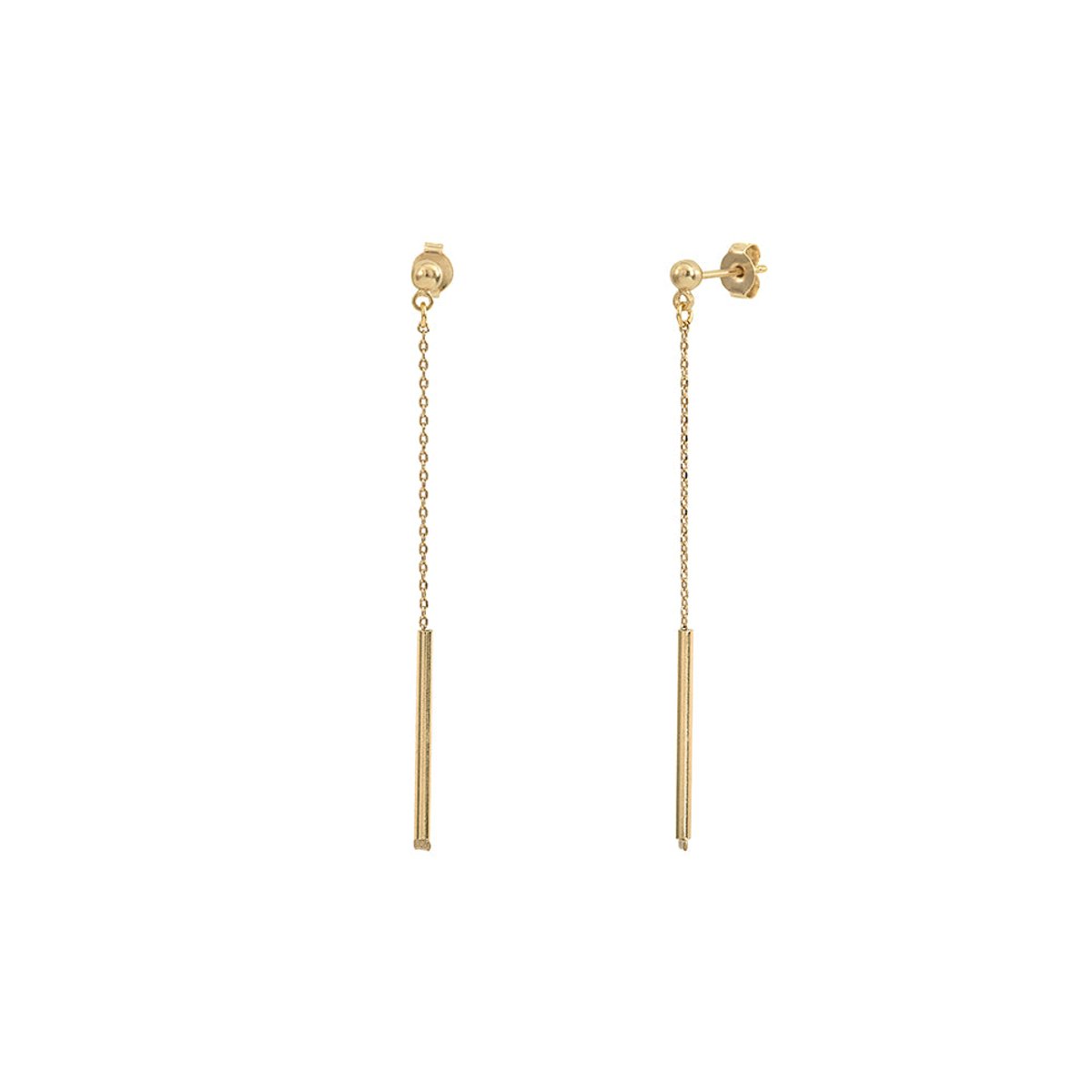 Boucles d'oreilles simples fineline doré, CAROLINE NAJMAN