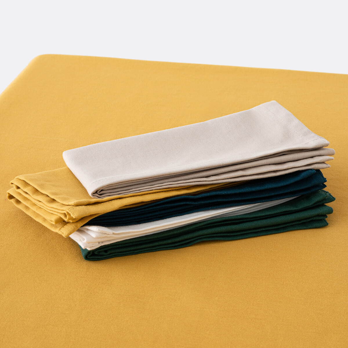 Nappe anti-tache coton SCENARIO jaune tournesol, LA REDOUTE INTERIEURS