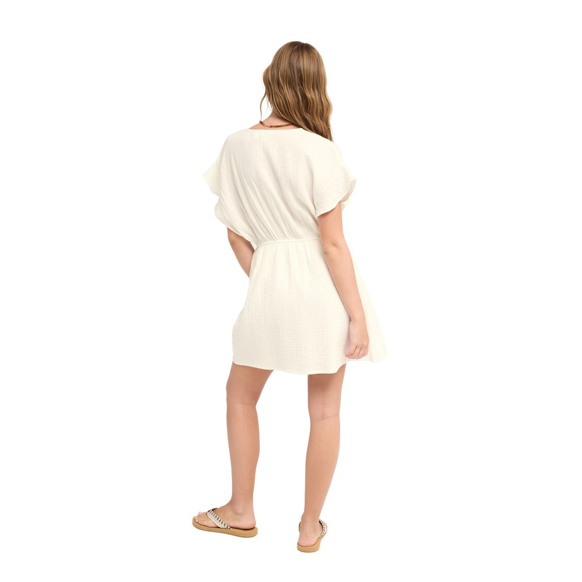 Robe portefeuille BRIGHT MORNINGS MINI. blanc coconut milk, ROXY