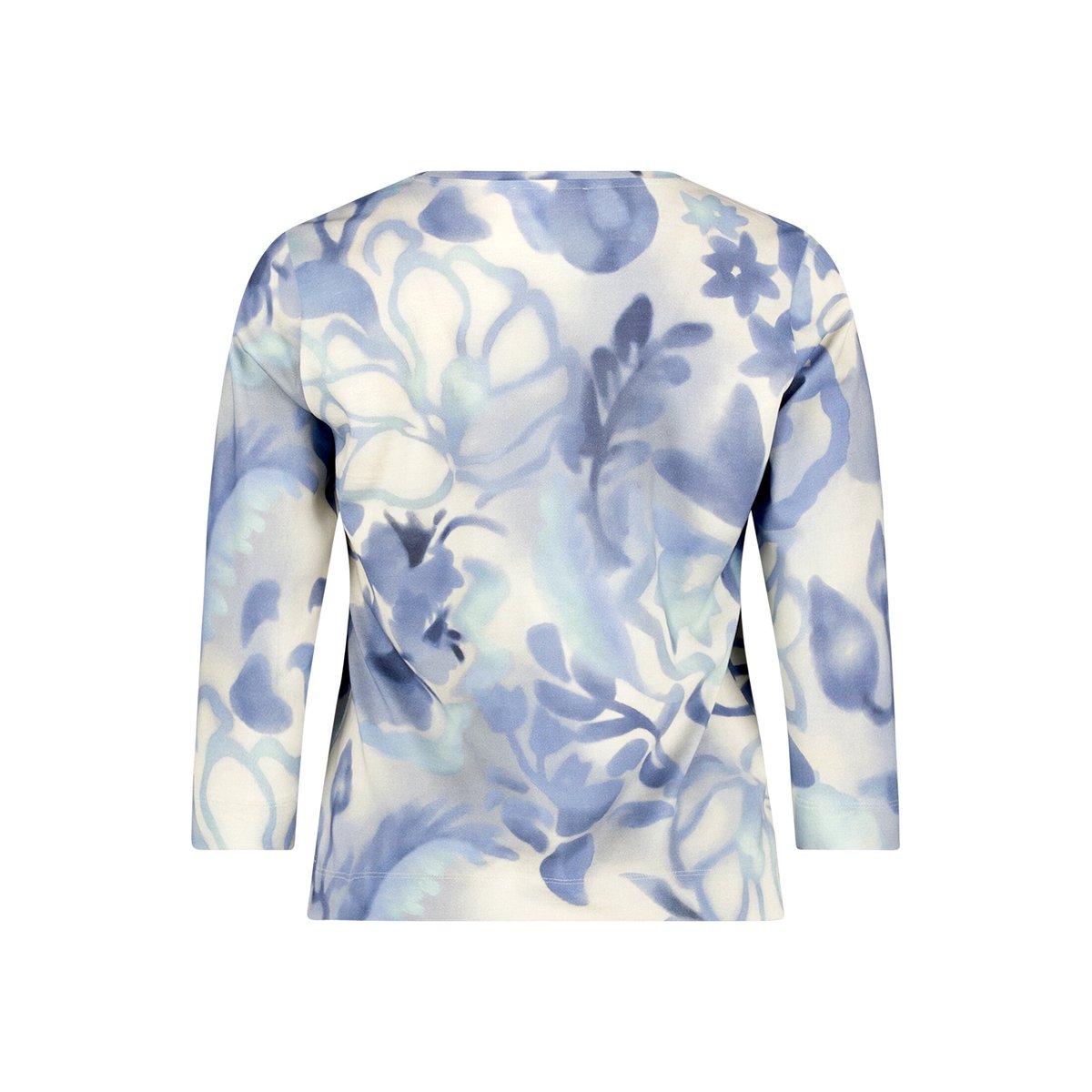 T-shirt basique à imprimé beige/bleu, BETTY BARCLAY