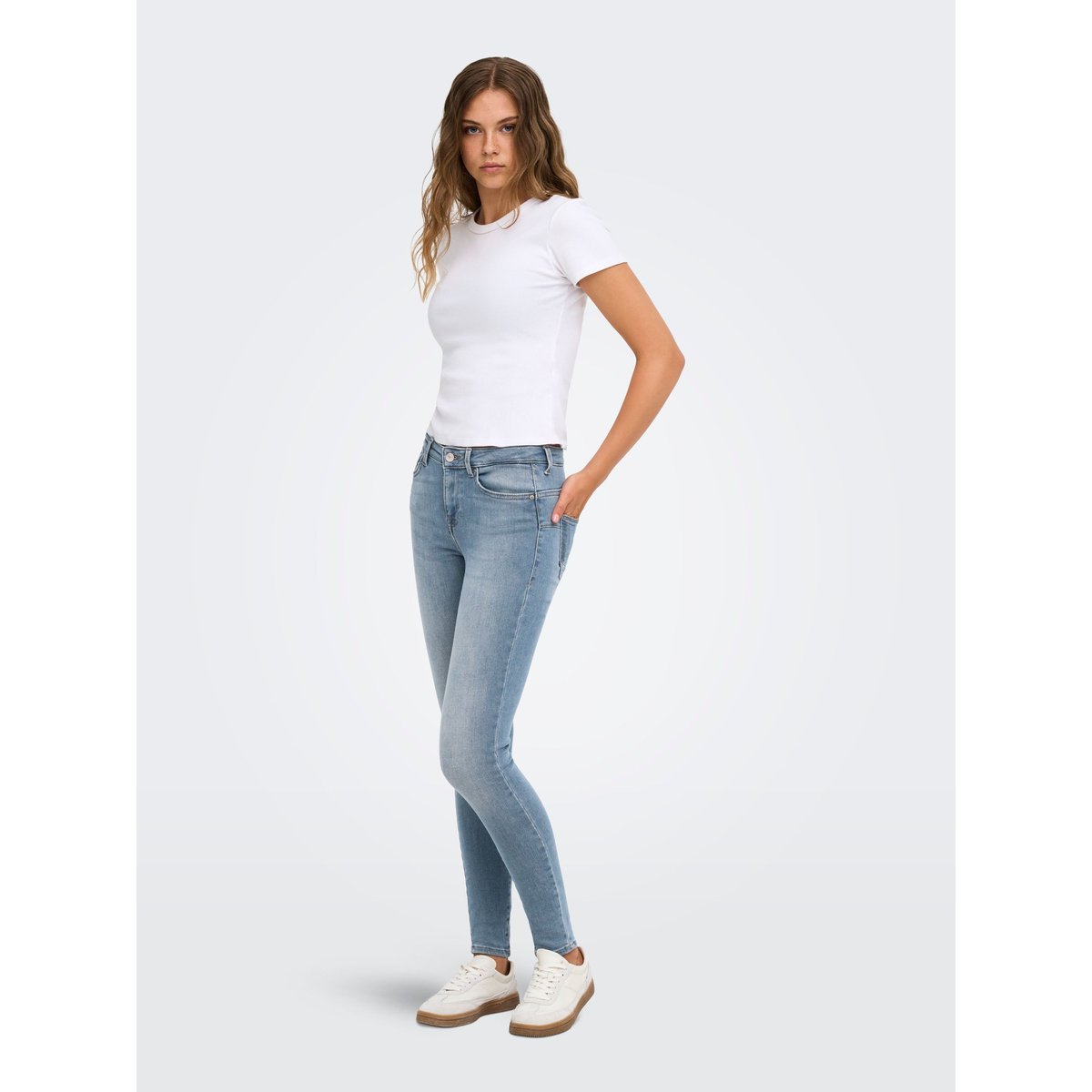 Jean Skinny special blue grey denim, ONLY