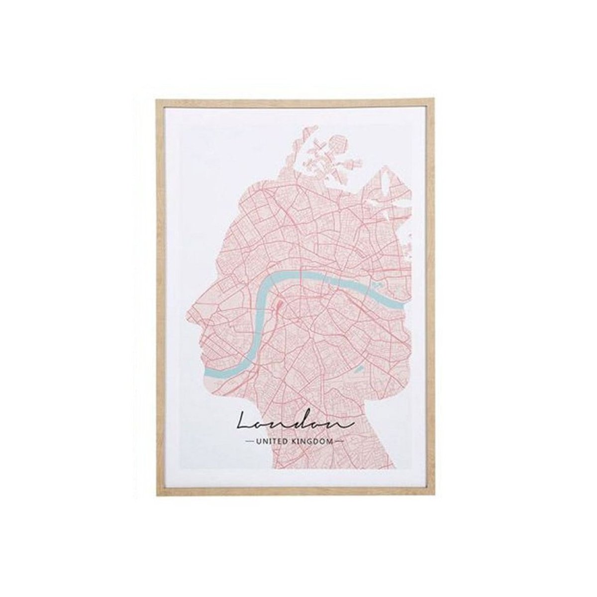 Tableau toile imprimée 50x70 London blanc, DECORATIE