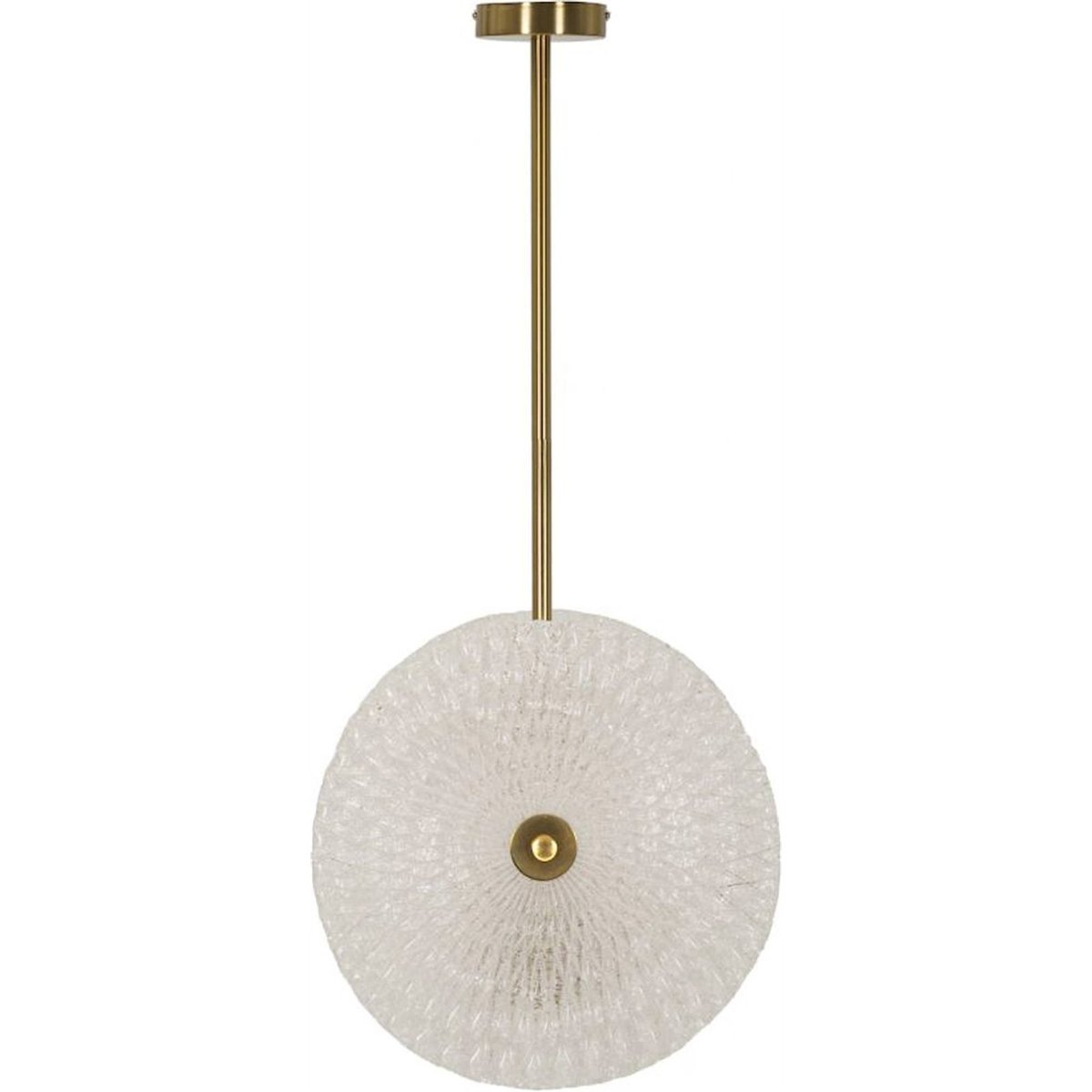 Suspension en verre socle en fer GLAM doré et blanc, RECOLLECTION