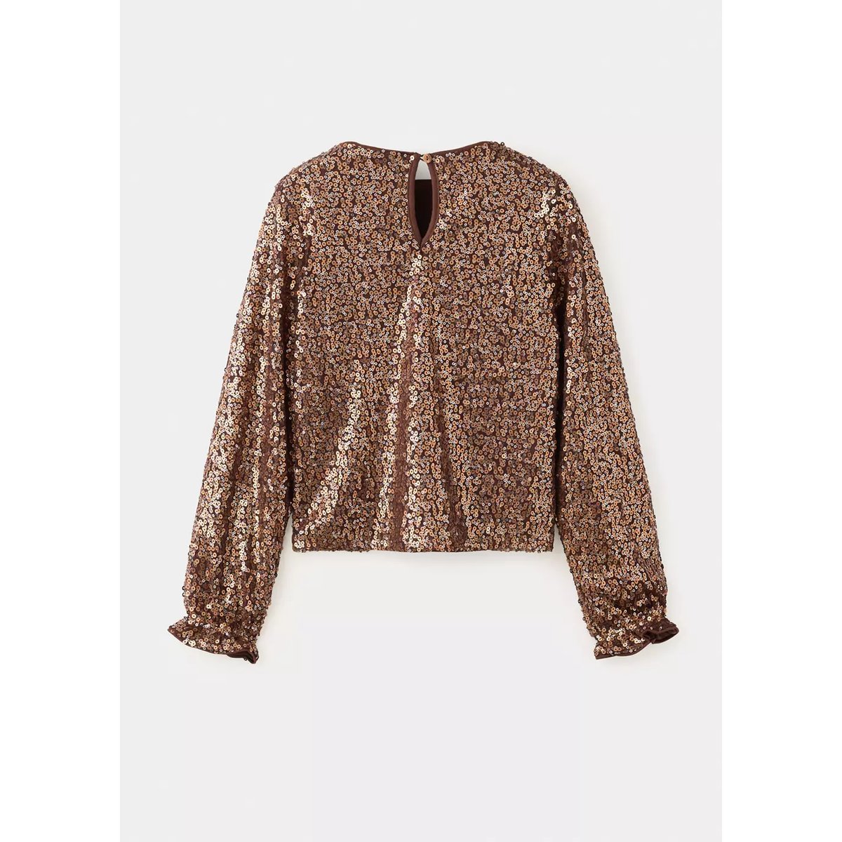 T-shirt paillettes cuivre, MANGO KIDS