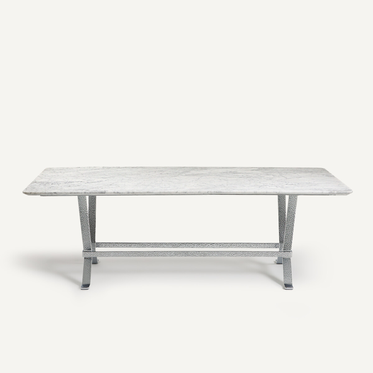 Mesa de comedor de mármol y hierro, Zen mármol blanco, OTTO STUDIO FOR AM.PM